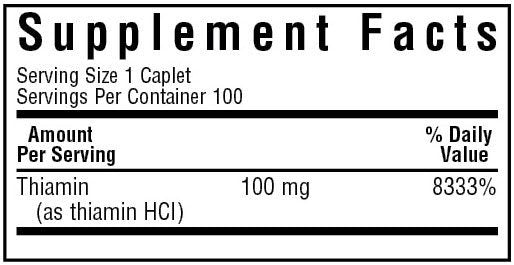 Bluebonnet Vitamin B-1 100mg 100 VegCap