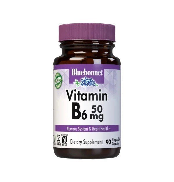 Bluebonnet Vitamin B-6 50mg 90 VegCap