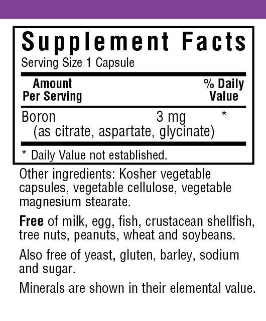 Bluebonnet Triple Boron 3mg 90 VegCap