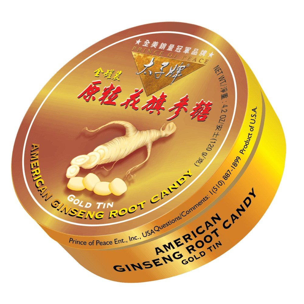 Prince Of Peace American Ginseng Root Candy 1 Tin