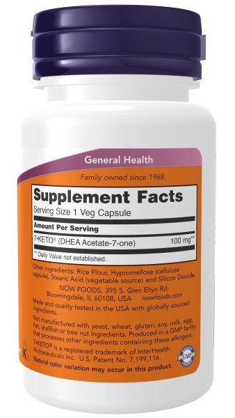 Now Foods 7-Keto 100 mg 60 VegCap