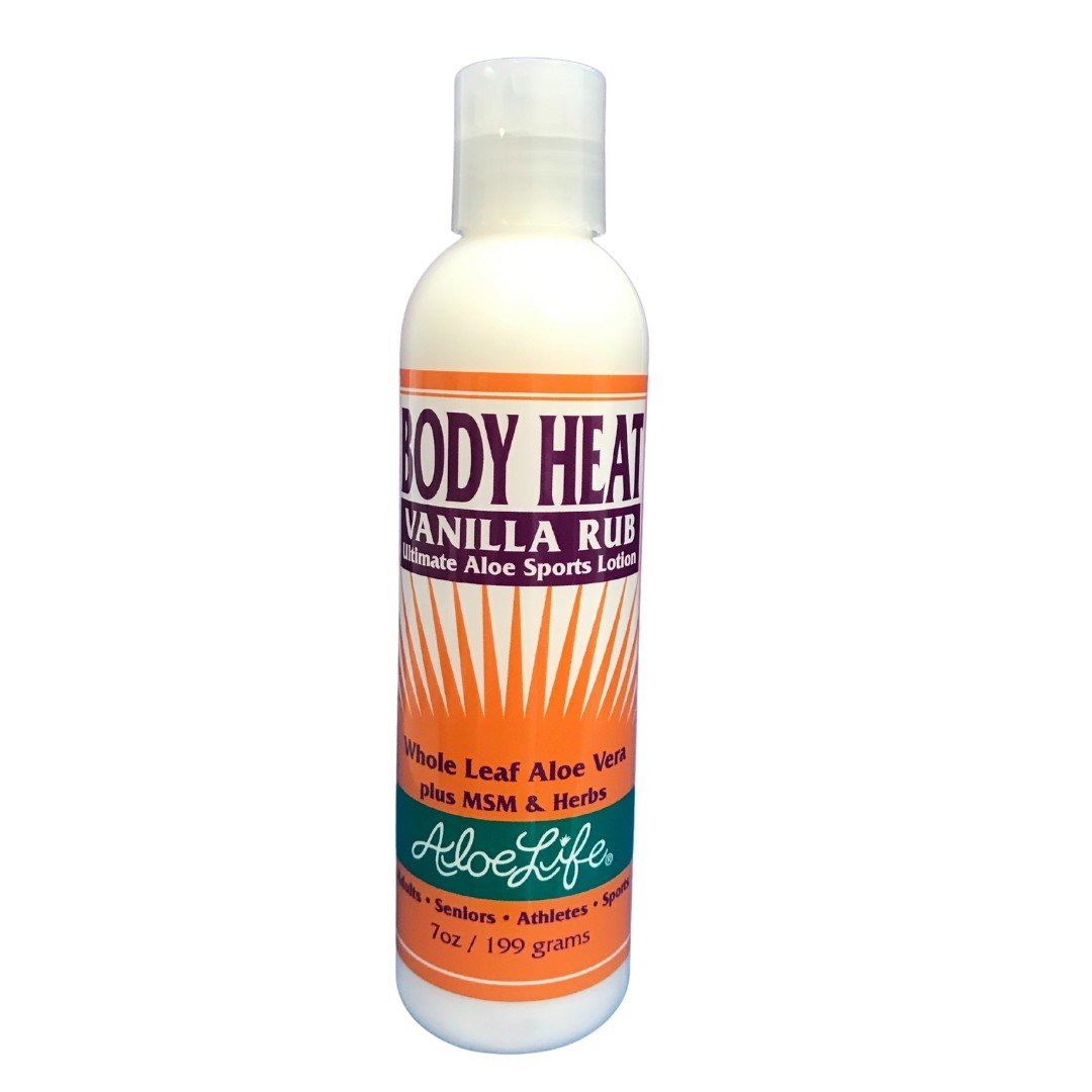 Aloe Life Body Heat Vanilla Rub 7 oz Liquid