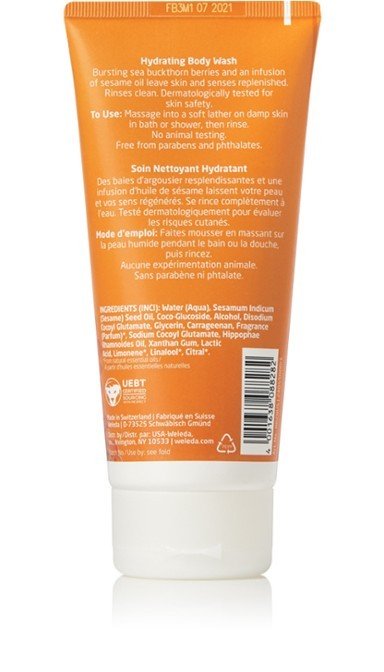 Weleda Sea Buckthorn Creamy Body Wash 7.2 oz Liquid