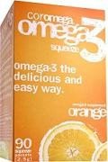 Coromega Omega-3 Orange Flavor 90 Packet