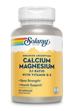 Solaray Calcium Magnesium w/ Vitamin D 90 Capsule