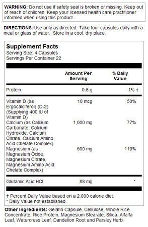 Solaray Calcium Magnesium w/ Vitamin D 90 Capsule