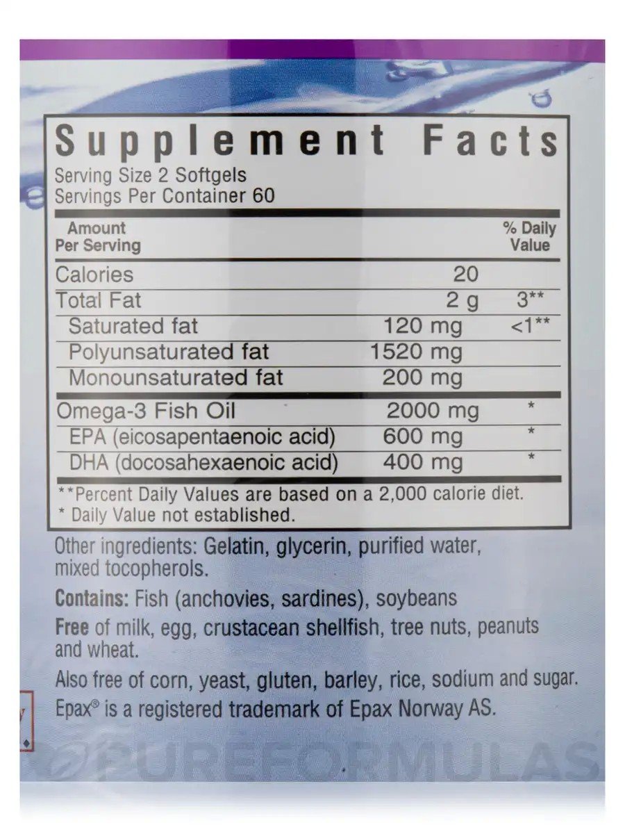 Bluebonnet Natural Omega-3 Heart Formula 120 Softgel