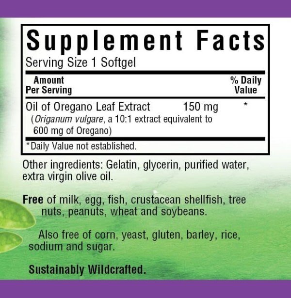 Bluebonnet Oil of Oregano 150mg 60 Softgel