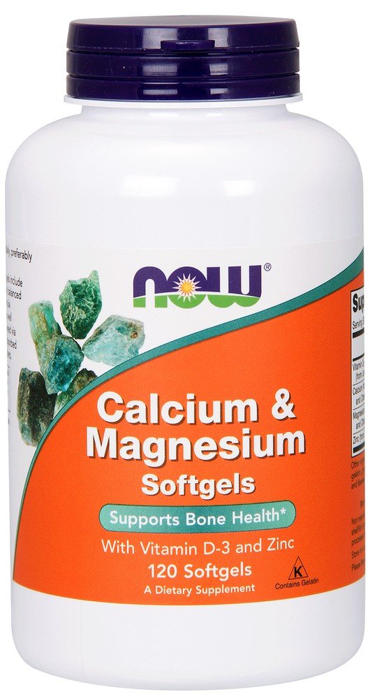 Now Foods Cal-Mag + D Softgel - Easily Absorbed 120 Softgel