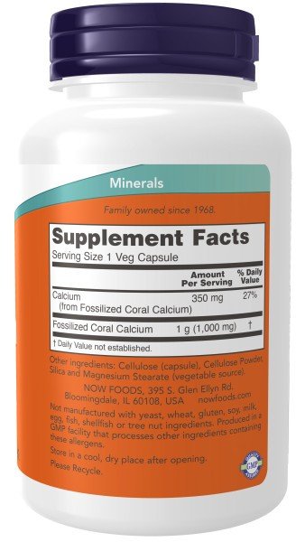 Now Foods Coral Calcium 1000mg 100 VegCap