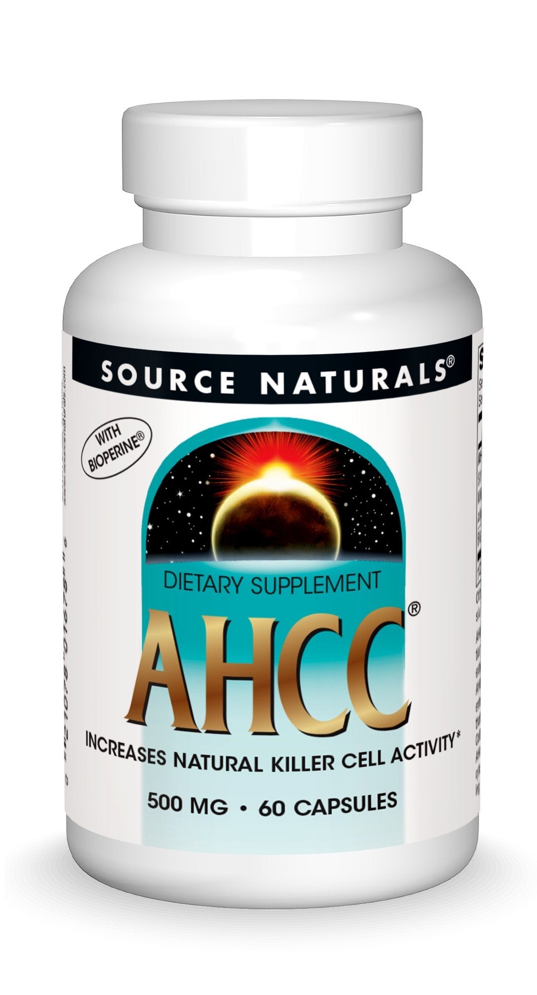 Source Naturals, Inc. AHCC with BioPerine 500 mg 60 Capsule