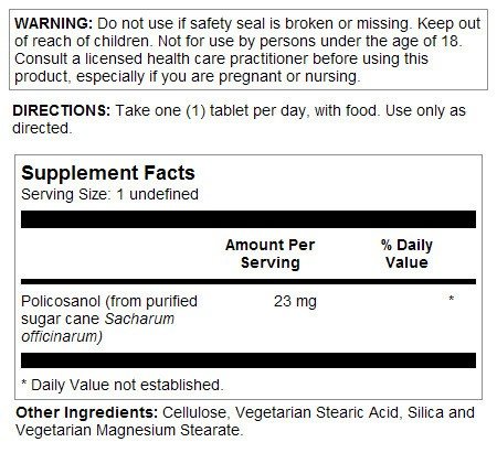 Natures Life Policosanol 23mg 60 Tablet