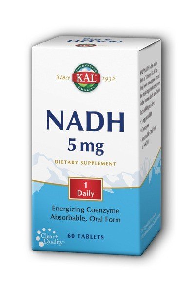 5 milligrams NADH | Kal | Cellular Energy | 1 Daily | Dietary Supplement | 60 Tablets | VitaminLife