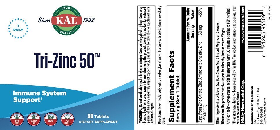 Kal Tri-Zinc 50 90 Tablet