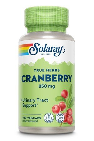 Cranberry | Solaray True Herbs | Urinary Tract Support | Vegan | Dietary Supplement | 180 VegCaps | 180 Vegetable Capsules | VitaminLife