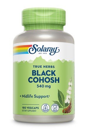 540 milligrams Black Cohosh | Solaray True Herbs | Midlife Support | Vegan | Dietary Supplement | 180 VegCaps | VitaminLife