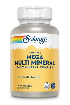 Solaray Mega Multi Mineral Iron-Free 100 Capsule