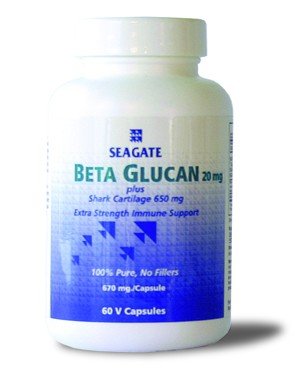 Seagate Vitamins Beta Glucan 20mg & Shark Cartilage 650mg 60 Capsule