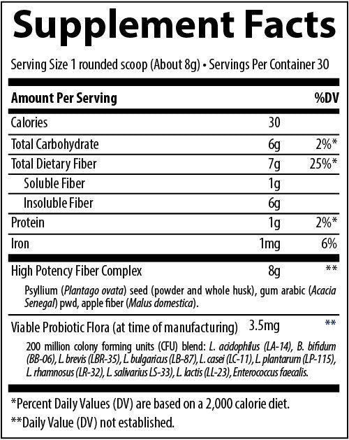 Trace Minerals Complete Cleansing Fiber 8.5 oz Powder