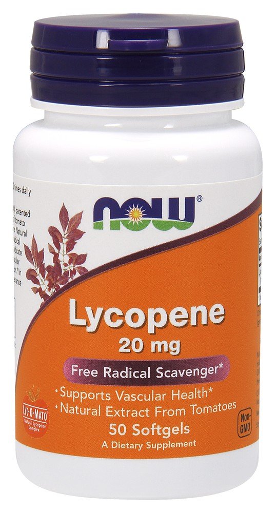 Now Foods Lycopene 20mg Double Strength 50 Softgel