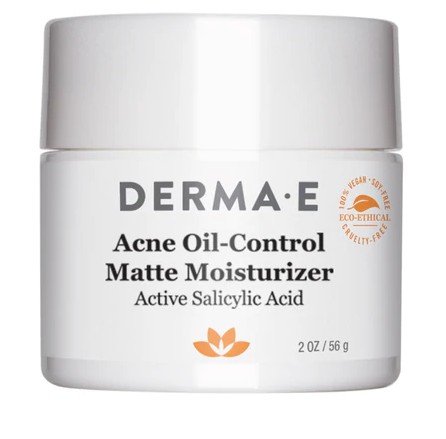 Derma-E Anti-Acne Oil Control Matte Moisturizer 2 oz Cream