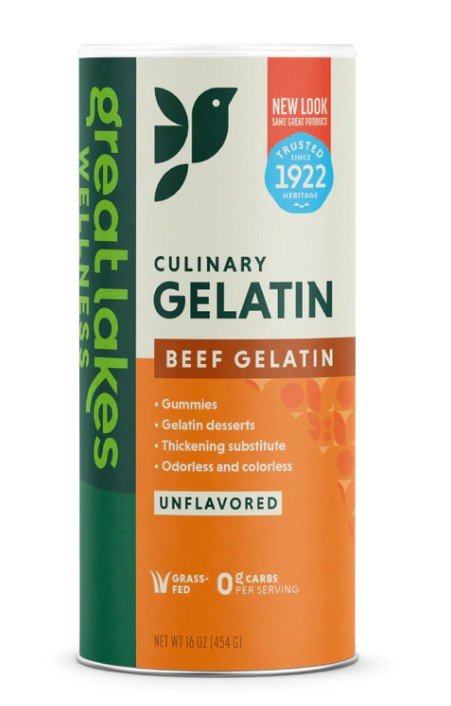 Great Lakes Wellness Gelatin-Kosher/Unflavored Beef-Type B 1 lbs Powder