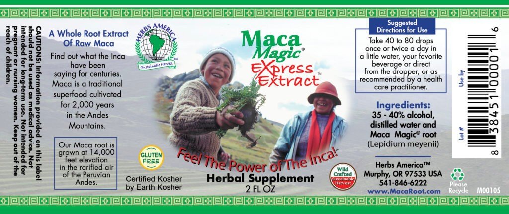 Herbs America Maca Express Extract 2 oz Liquid