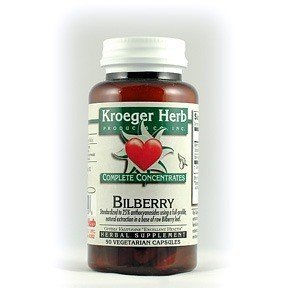 Kroeger Herbs Bilberry 90 Capsule