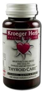 Kroeger Herbs Thyroid Care 100 Capsule