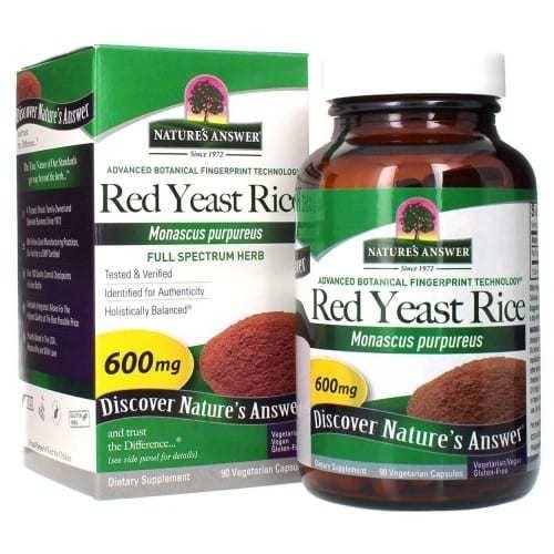 Nature's Answer Red Yeast Rice 600mg 90 Softgel