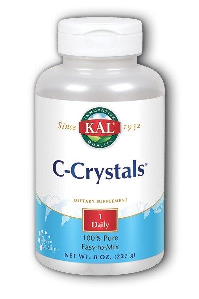 C-Crystals | Kal | Vitamin C Crystals | Tissue Support | Bone Support | Tooth Support | Vein Support | Dietary Supplement | 8 ounces Powder | 227 gram Powder | VitaminLife