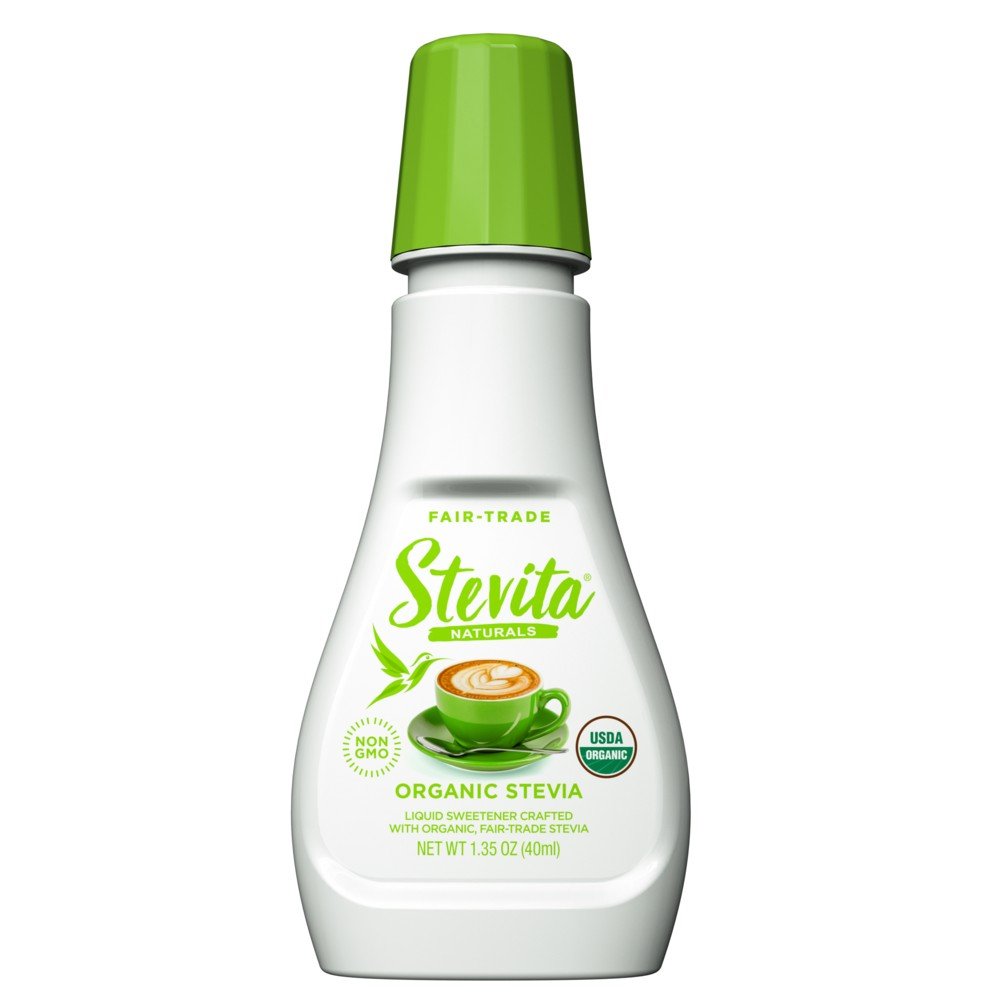 Stevita Stevia Clear USDA Certified Organic - Convenient Drop-Tip Squeeze Bottle 1.35 oz Liquid 1.3 oz Liquid