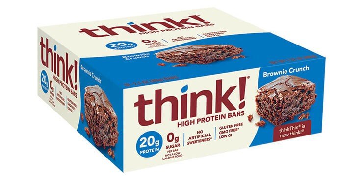Think Thin Brownie Crunch - Box 10 Bars Box