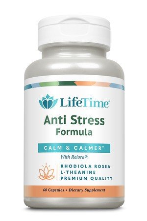 Anti Stress Formula | Life Time | Calm &amp; Calmer | 200 milligrams Relora | 100 milligrams Rhodiola Rosea | 50 milligrams L-Theanine | Dietary Supplement | 60 Capsules | VitaminLife