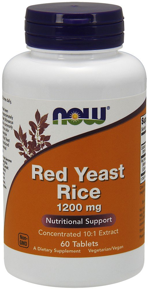 1200 milligrams Red Yeast Rice Extract | Now Foods | Nutritional Support | 10:1 Extract | Vegan | Non GMO | Dietary Supplement | 60 Tablets | VitaminLife