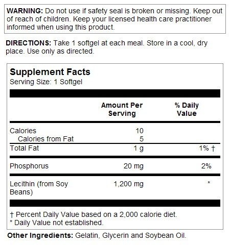 Kal Lecithin 1200mg 50 Softgel