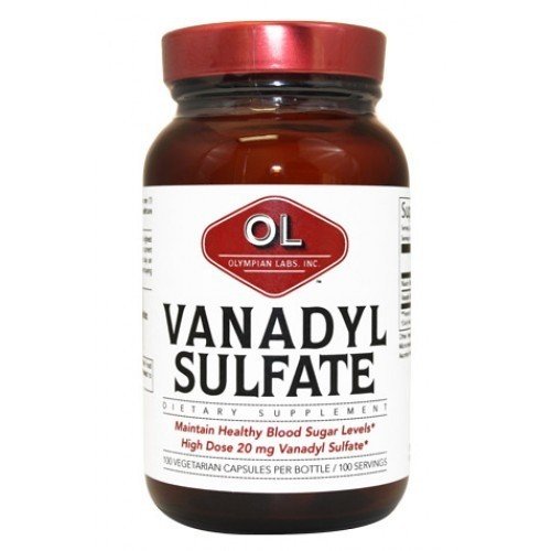 Olympian Labs Vanadyl Sulfate w/Niacin 20mg 100 Capsule