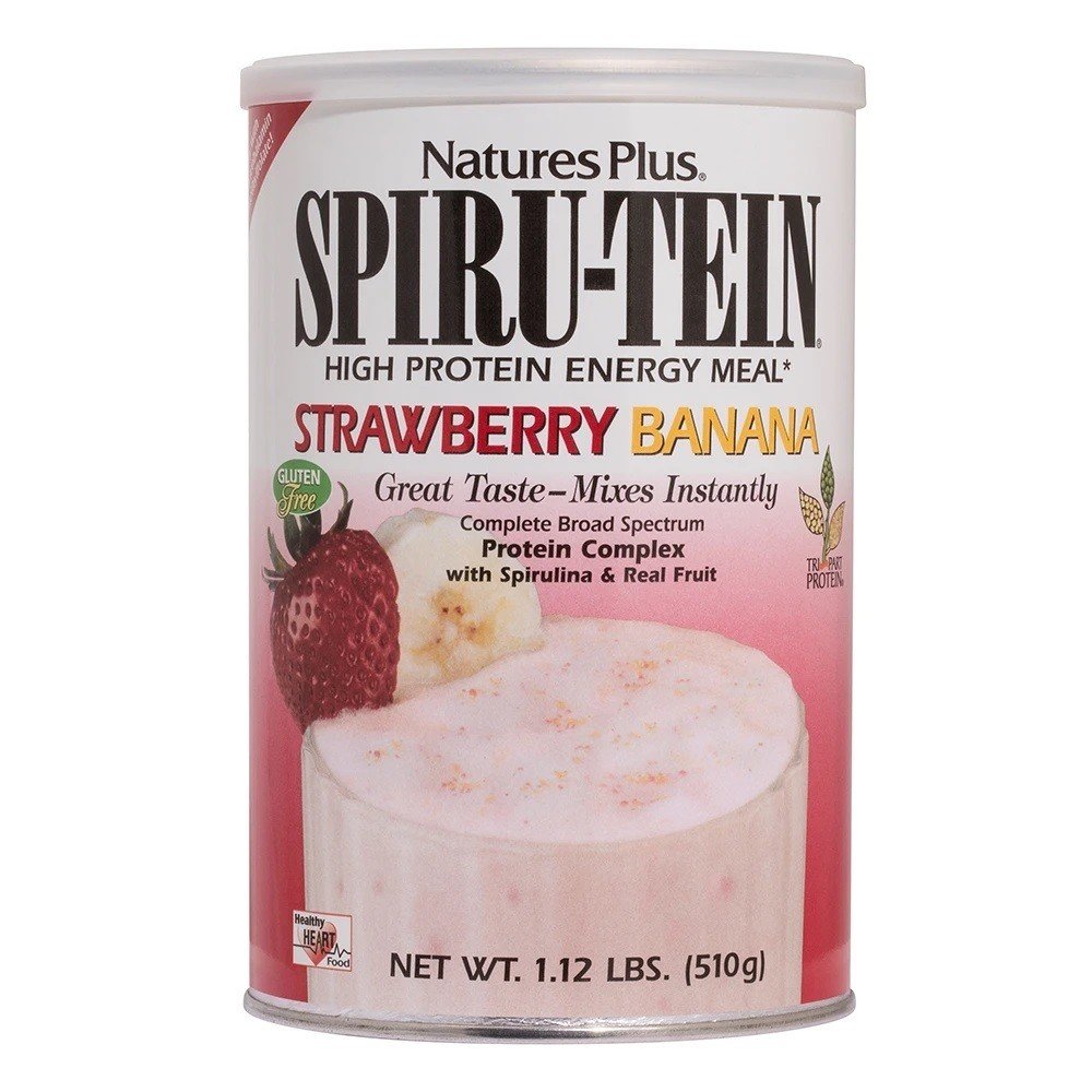 Nature's Plus Spiru-tein (Spirutein) Strawberry Banana 1.12 lb 1.1 lbs Powder