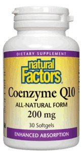 Natural Factors Coenzyme Q10 200 mg 30 Softgel