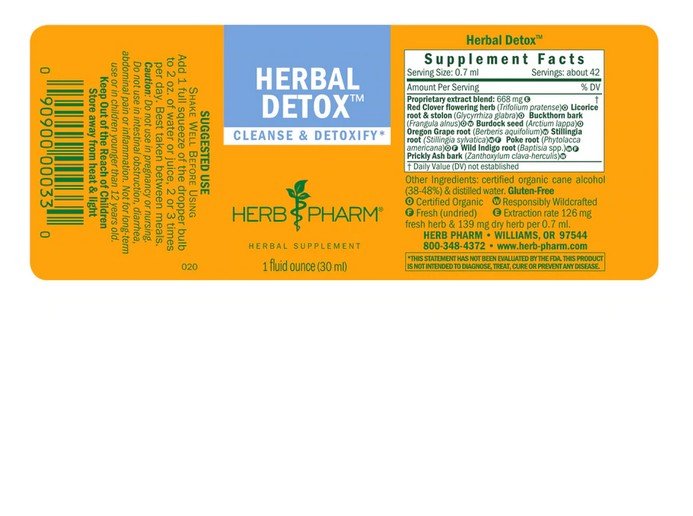 Herb Pharm Herbal Detox 4 oz Liquid