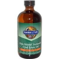 Garden of Life Olde World Icelandic Cod Liver Oil - Lemon Mint Flavor 8 oz Liquid