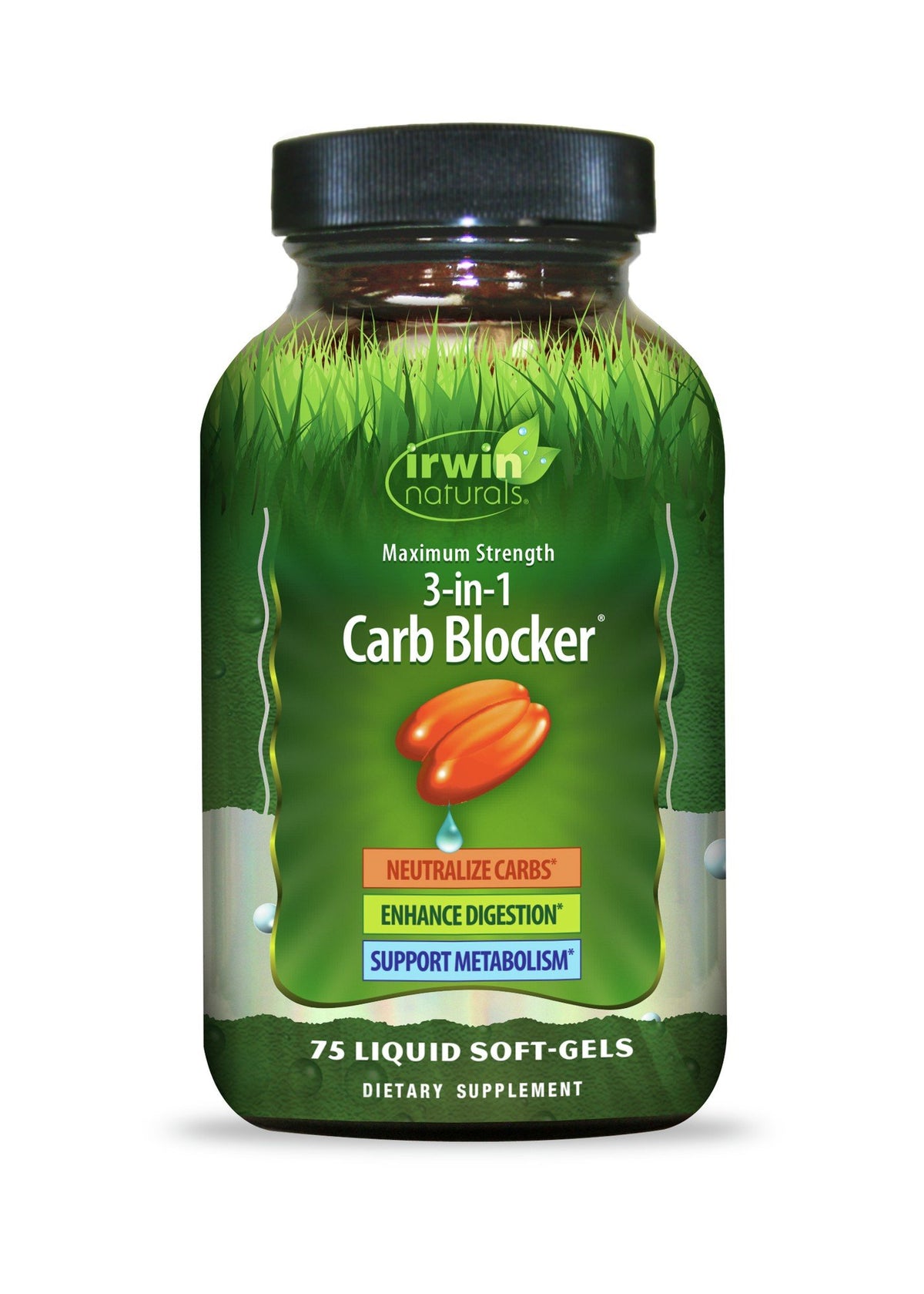 Irwin Naturals 3-in-1 Carb Blocker 75 Softgel