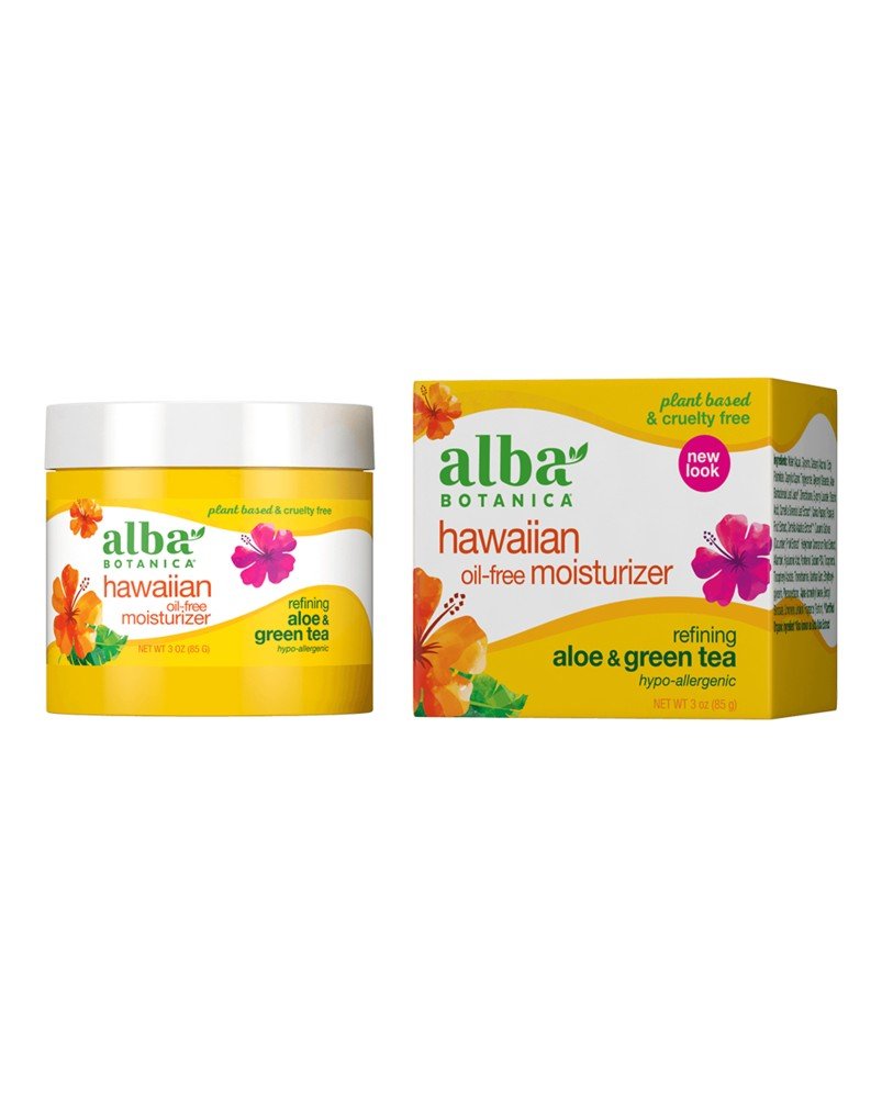 Alba Botanica Hawaiian Aloe & Green Tea Oil-Free Moisturizer 3 oz Liquid