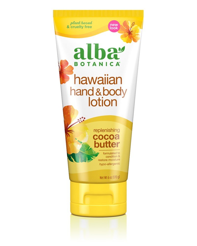 Alba Botanica Hawaiian Cocoa Butter Hand & Body Lotion 6 oz Tube