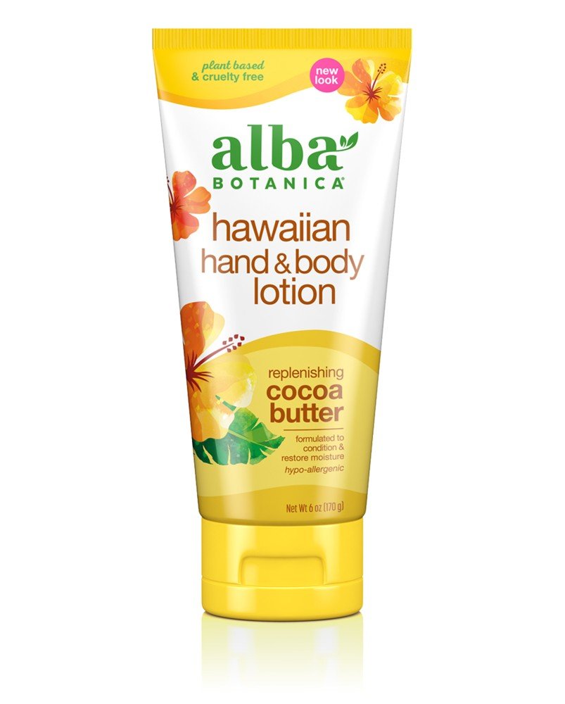 Alba Botanica Hawaiian Cocoa Butter Hand &amp; Body Lotion 6 oz Tube