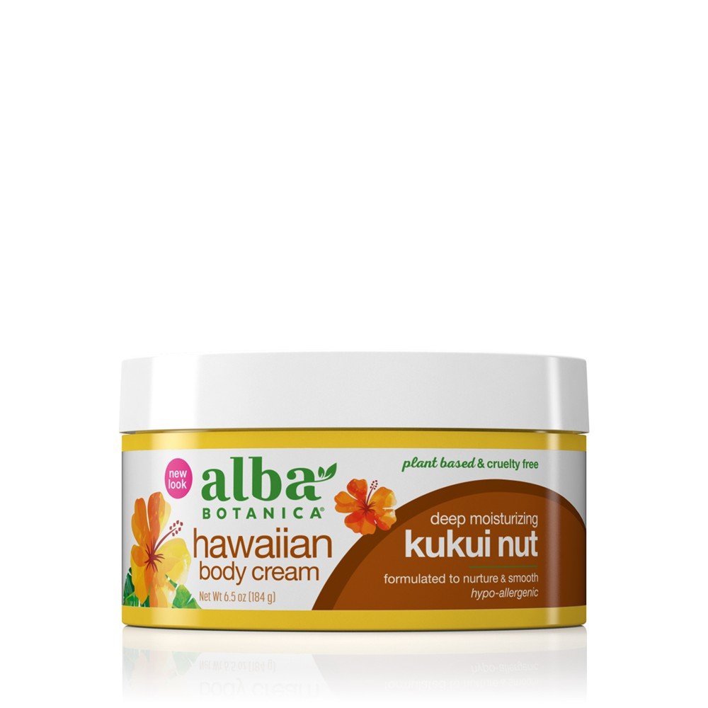 Alba Botanica Hawaiian Kukui Nut Body Cream 6.5 oz Cream