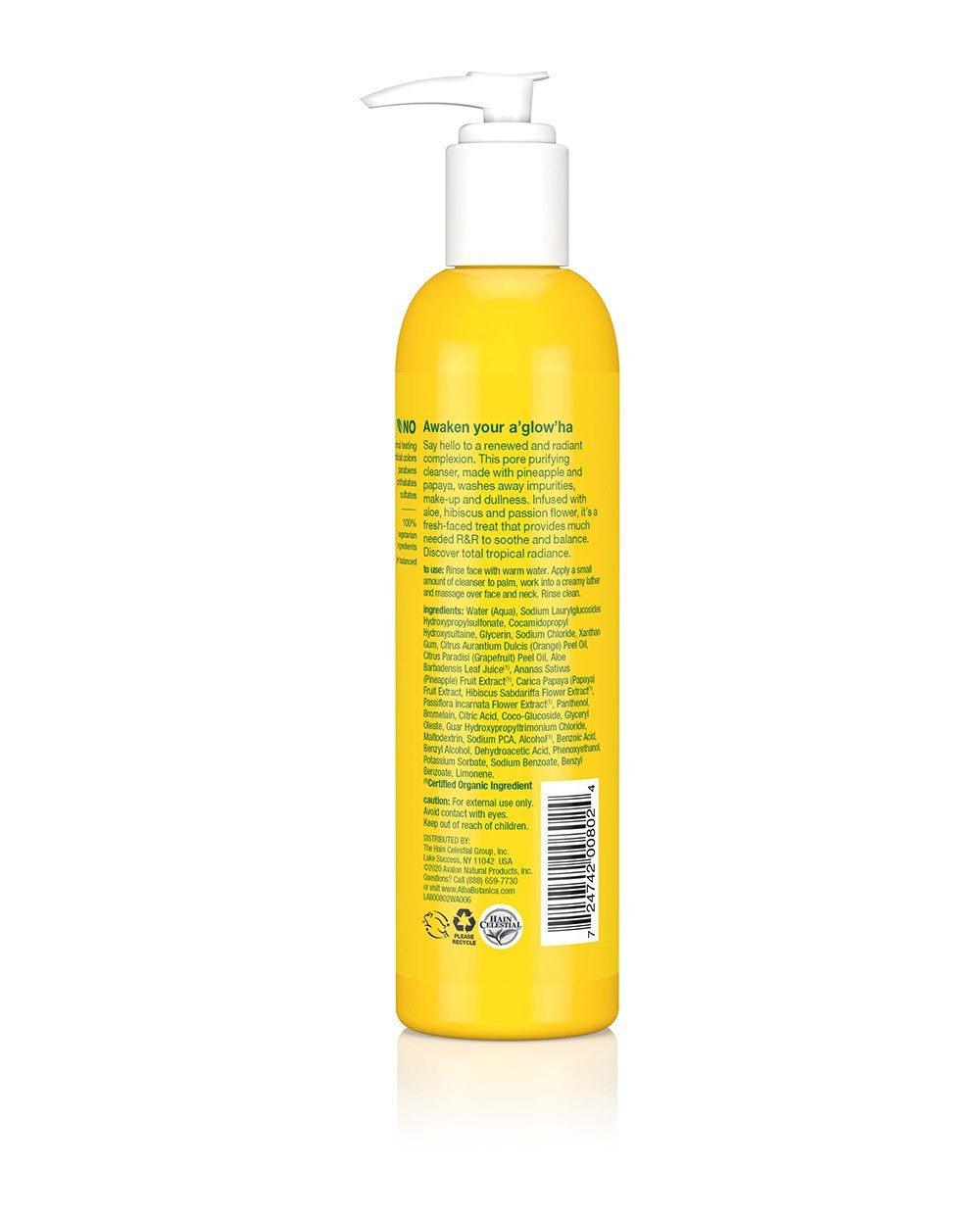 Alba Botanica Hawaiian Pineapple Enzyme Facial Cleanser 8 oz Liquid