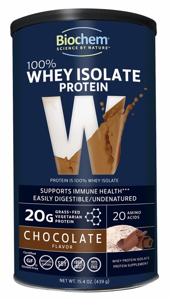 Biochem 100% Whey Powder Chocolate 15.4 oz Powder