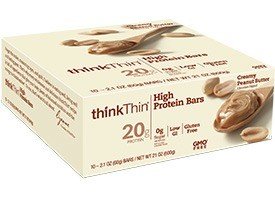 Think Thin Creamy Peanut Butter - Box 10 Bars Box
