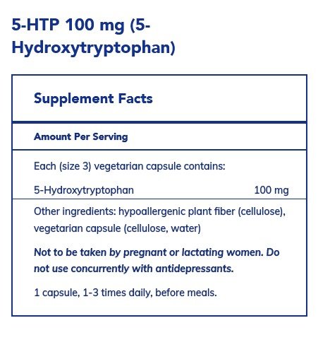 Pure Encapsulations 5-HTP (5-Hydroxytryptophan) 100 mg 60 VegCap